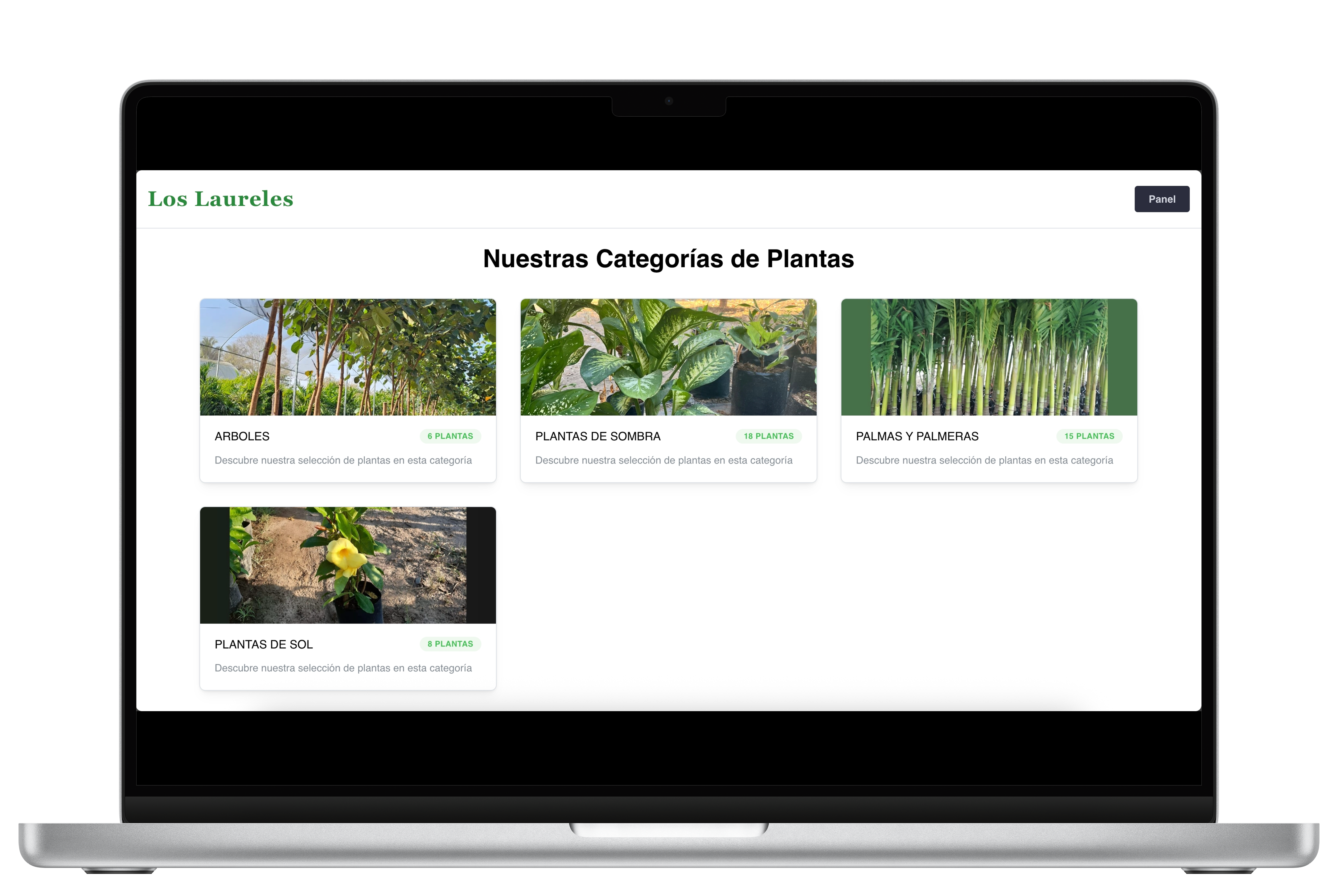 Captura del proyecto: Nursery Management System
